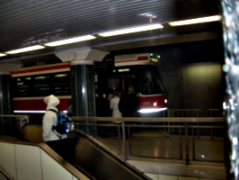 [picture: Spadina Subway, with Street Car]