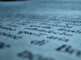 [picture: Eighteenth Century Text: macro shot]