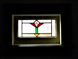 [picture: Art deco stained glass window]