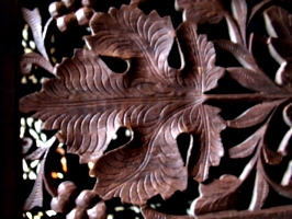 [picture: Wooden carved flower]