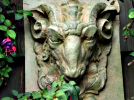 [picture: Stone goat head 3]