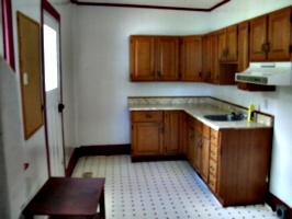 [picture: Empty kitchen]