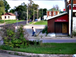 [picture: Skateboarding youth]