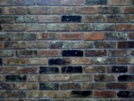 [picture: hand-made brick wall]