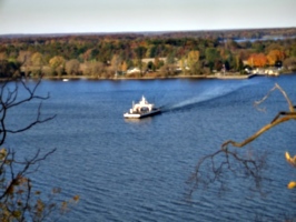 [picture: Glenora Ferry with Autumn Trees: 1]