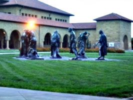 [picture: Statues in courtyard]