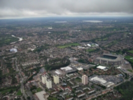 [picture: Wembly Stadium from the air]