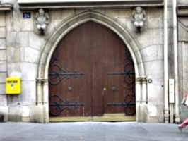 [picture: Church door]