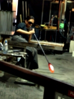 [picture: Blowing glass]