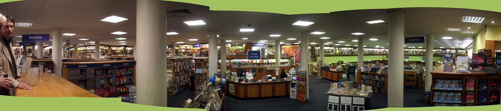 [picture: Blackell's Bookshop Panorama]