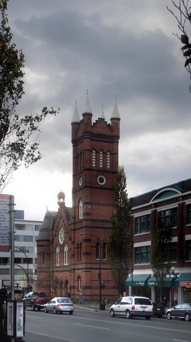 [Picture: Brick church in Victoria]