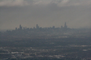 [picture: Chicago skyline from the air]