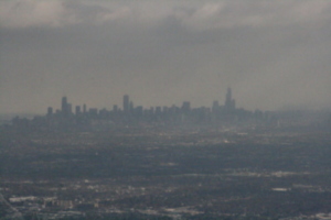 [picture: Chicago skyline from the air]