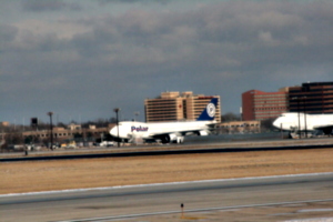 [picture: Chicago airport: Polar aeroplane]