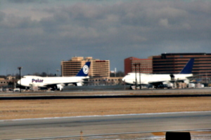 [picture: Chicago airport: Polar and another 'plane]