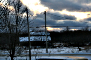 [picture: Sunset over the barn]