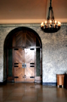 [picture: The conference hotel, an internal doorway]