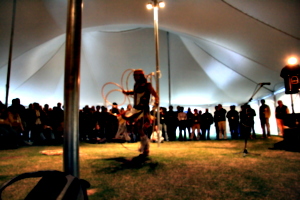 [picture: Native hoop dancer]