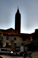 [picture: A church tower in Pisa]