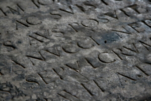 [picture: Inscription close-up]