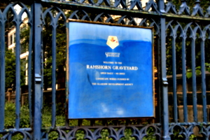 [picture: Ramshorn Graveyard Sign]