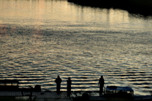 [picture: Youths on the dock 2]