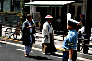 [picture: Man and Lady in the procession]