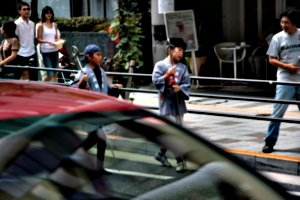 [picture: Children with staff 1]