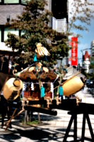 [picture: Mikoshi parked]