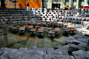 [picture: Fountain in courtyard]