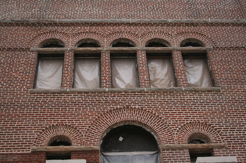brick arched windows
